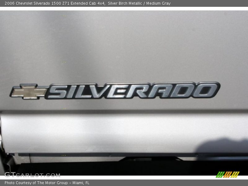 Silver Birch Metallic / Medium Gray 2006 Chevrolet Silverado 1500 Z71 Extended Cab 4x4