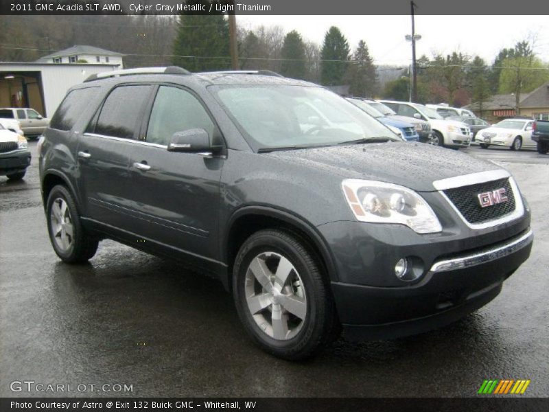 Cyber Gray Metallic / Light Titanium 2011 GMC Acadia SLT AWD