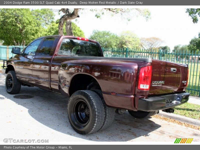  2004 Ram 3500 SLT Quad Cab 4x4 Dually Deep Molten Red Metallic