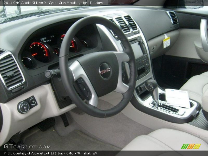 Cyber Gray Metallic / Light Titanium 2011 GMC Acadia SLT AWD