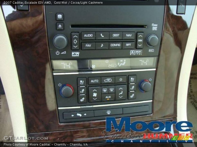 Gold Mist / Cocoa/Light Cashmere 2007 Cadillac Escalade ESV AWD
