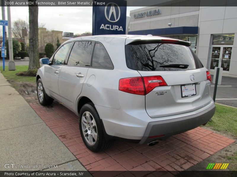 Billet Silver Metallic / Taupe 2008 Acura MDX Technology
