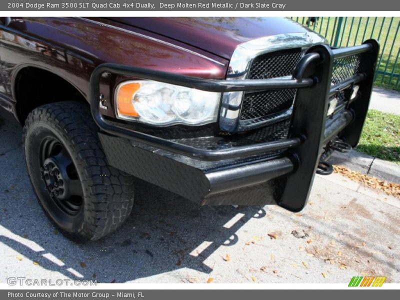 Deep Molten Red Metallic / Dark Slate Gray 2004 Dodge Ram 3500 SLT Quad Cab 4x4 Dually