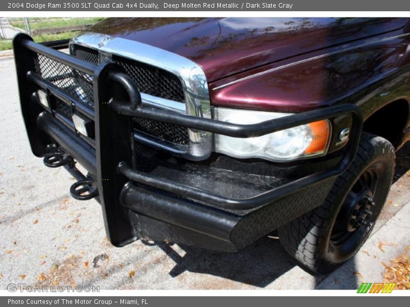 Deep Molten Red Metallic / Dark Slate Gray 2004 Dodge Ram 3500 SLT Quad Cab 4x4 Dually