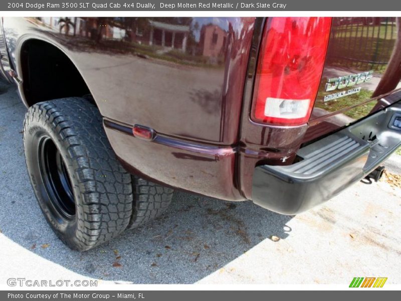 Deep Molten Red Metallic / Dark Slate Gray 2004 Dodge Ram 3500 SLT Quad Cab 4x4 Dually