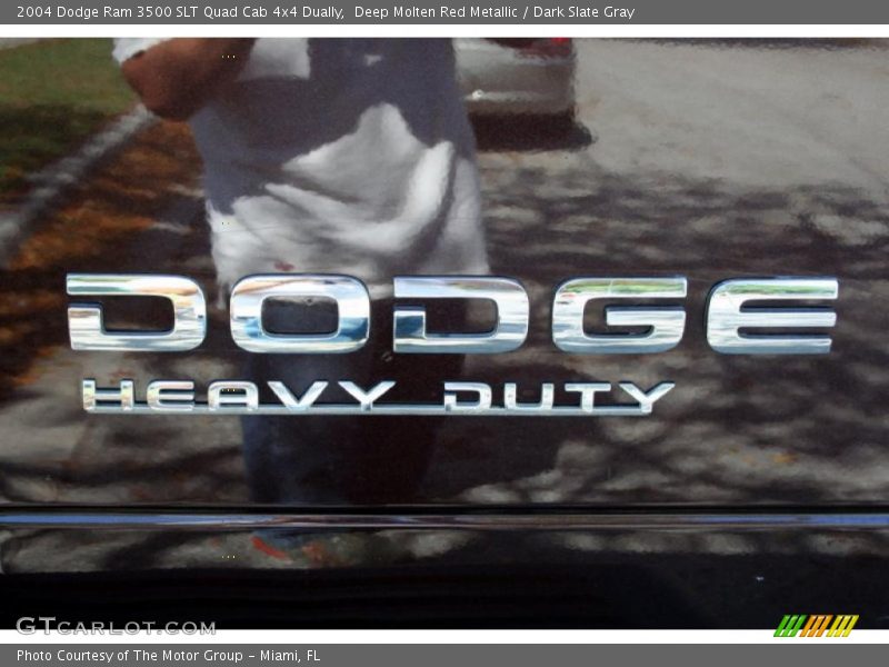 Deep Molten Red Metallic / Dark Slate Gray 2004 Dodge Ram 3500 SLT Quad Cab 4x4 Dually