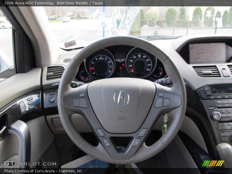 Billet Silver Metallic / Taupe 2008 Acura MDX Technology