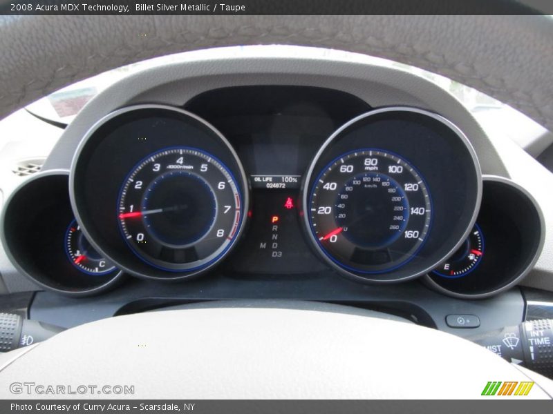 Billet Silver Metallic / Taupe 2008 Acura MDX Technology