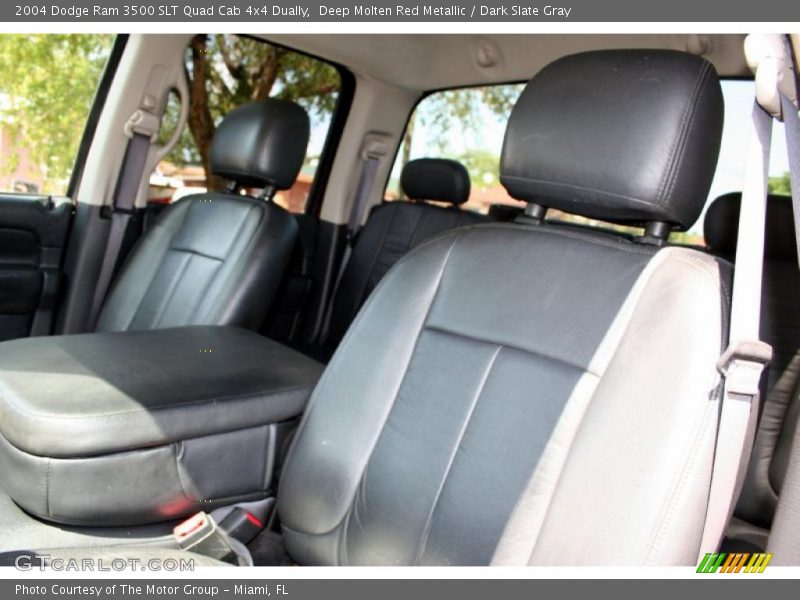 Deep Molten Red Metallic / Dark Slate Gray 2004 Dodge Ram 3500 SLT Quad Cab 4x4 Dually