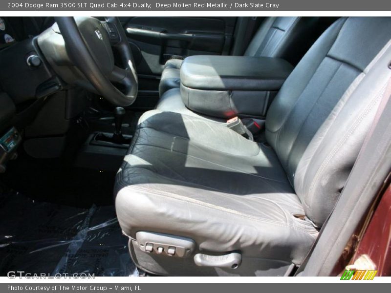 Deep Molten Red Metallic / Dark Slate Gray 2004 Dodge Ram 3500 SLT Quad Cab 4x4 Dually