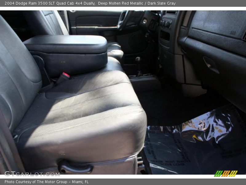 Deep Molten Red Metallic / Dark Slate Gray 2004 Dodge Ram 3500 SLT Quad Cab 4x4 Dually