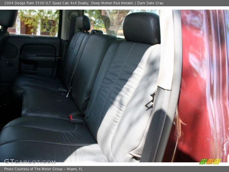 Deep Molten Red Metallic / Dark Slate Gray 2004 Dodge Ram 3500 SLT Quad Cab 4x4 Dually