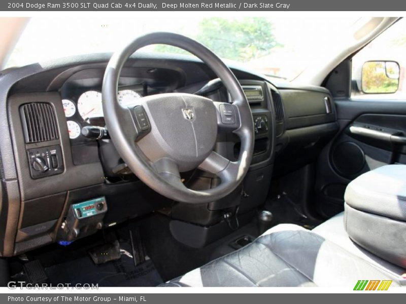 Deep Molten Red Metallic / Dark Slate Gray 2004 Dodge Ram 3500 SLT Quad Cab 4x4 Dually