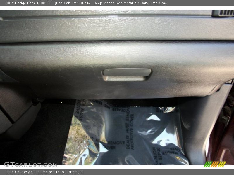 Deep Molten Red Metallic / Dark Slate Gray 2004 Dodge Ram 3500 SLT Quad Cab 4x4 Dually