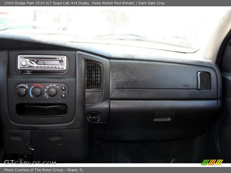 Deep Molten Red Metallic / Dark Slate Gray 2004 Dodge Ram 3500 SLT Quad Cab 4x4 Dually