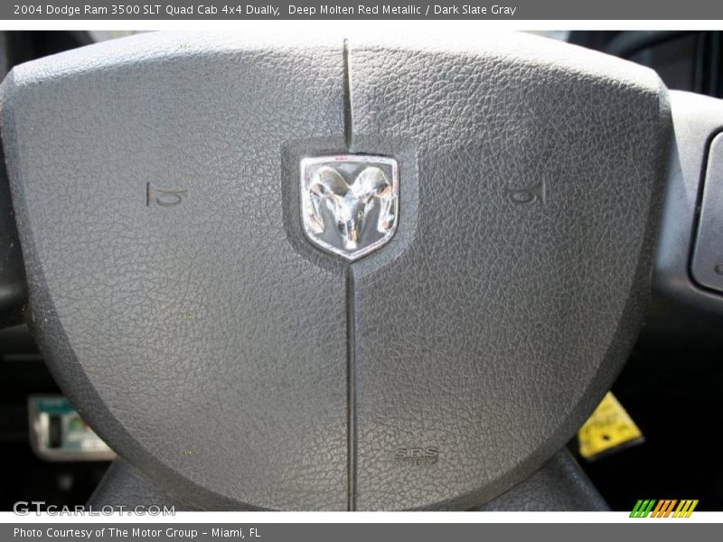 Deep Molten Red Metallic / Dark Slate Gray 2004 Dodge Ram 3500 SLT Quad Cab 4x4 Dually