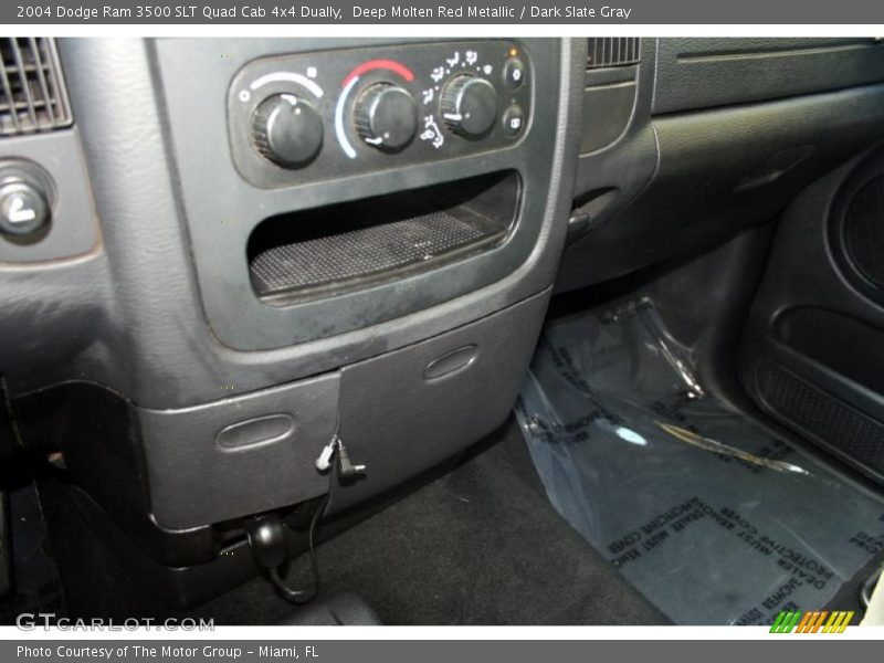 Deep Molten Red Metallic / Dark Slate Gray 2004 Dodge Ram 3500 SLT Quad Cab 4x4 Dually