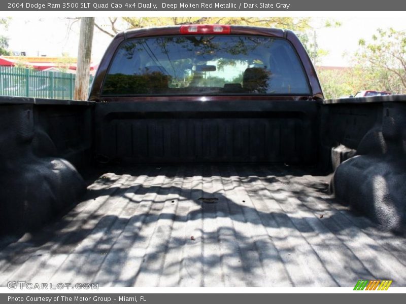 Deep Molten Red Metallic / Dark Slate Gray 2004 Dodge Ram 3500 SLT Quad Cab 4x4 Dually