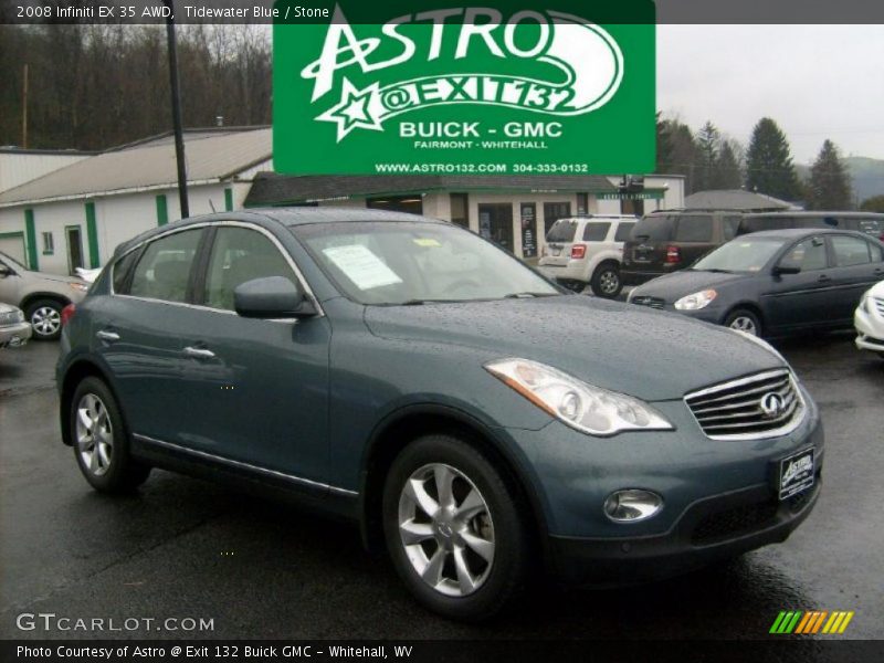 Tidewater Blue / Stone 2008 Infiniti EX 35 AWD