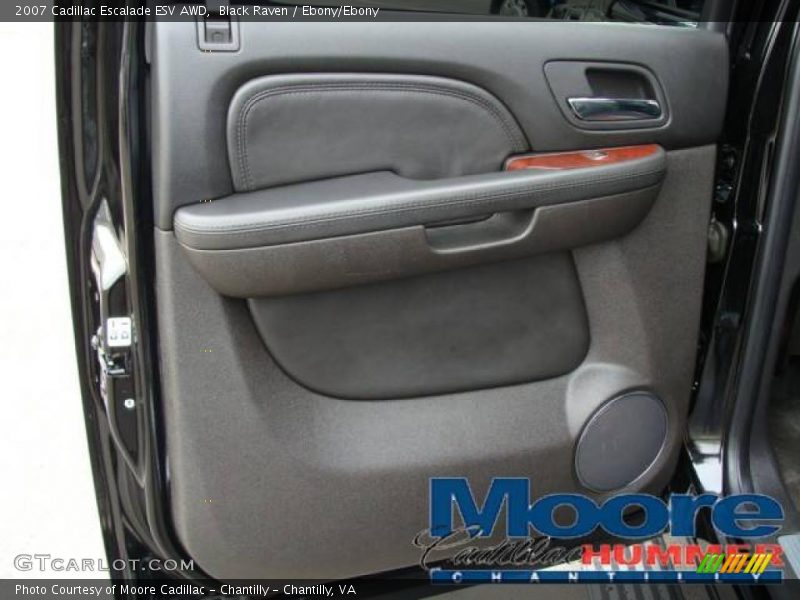 Black Raven / Ebony/Ebony 2007 Cadillac Escalade ESV AWD