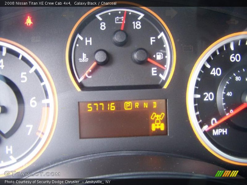 Galaxy Black / Charcoal 2008 Nissan Titan XE Crew Cab 4x4