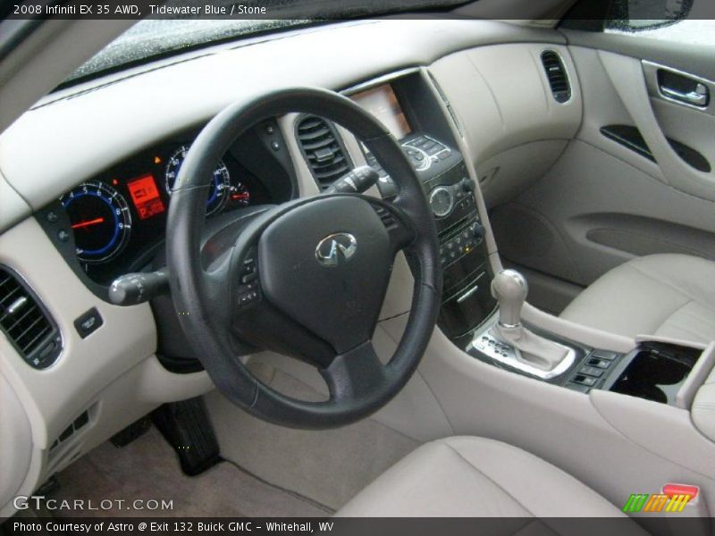 Tidewater Blue / Stone 2008 Infiniti EX 35 AWD