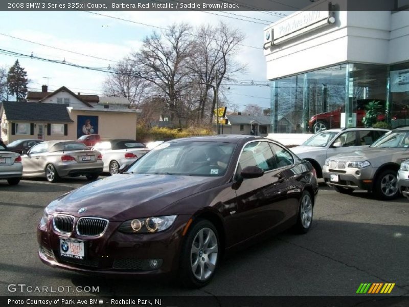 Barbera Red Metallic / Saddle Brown/Black 2008 BMW 3 Series 335xi Coupe
