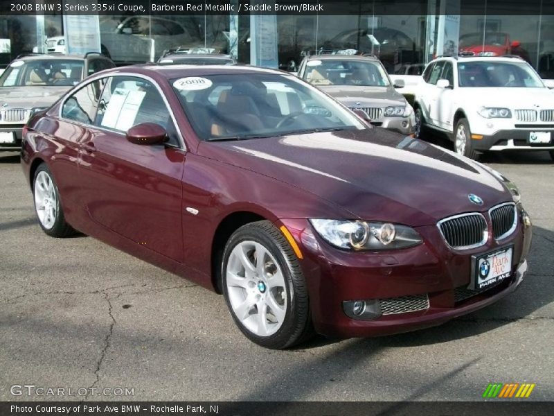 Barbera Red Metallic / Saddle Brown/Black 2008 BMW 3 Series 335xi Coupe