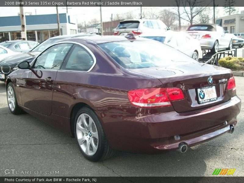 Barbera Red Metallic / Saddle Brown/Black 2008 BMW 3 Series 335xi Coupe