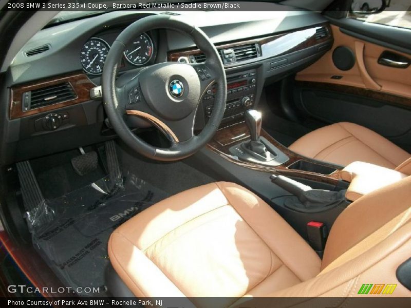 Saddle Brown/Black Interior - 2008 3 Series 335xi Coupe 