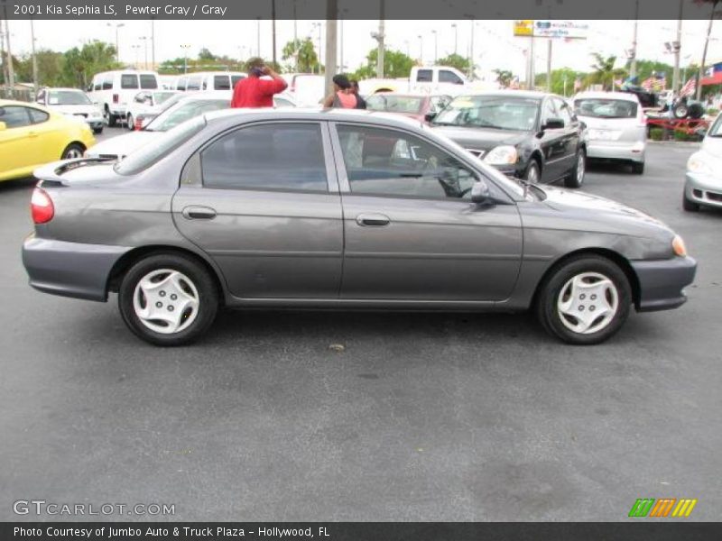 Pewter Gray / Gray 2001 Kia Sephia LS