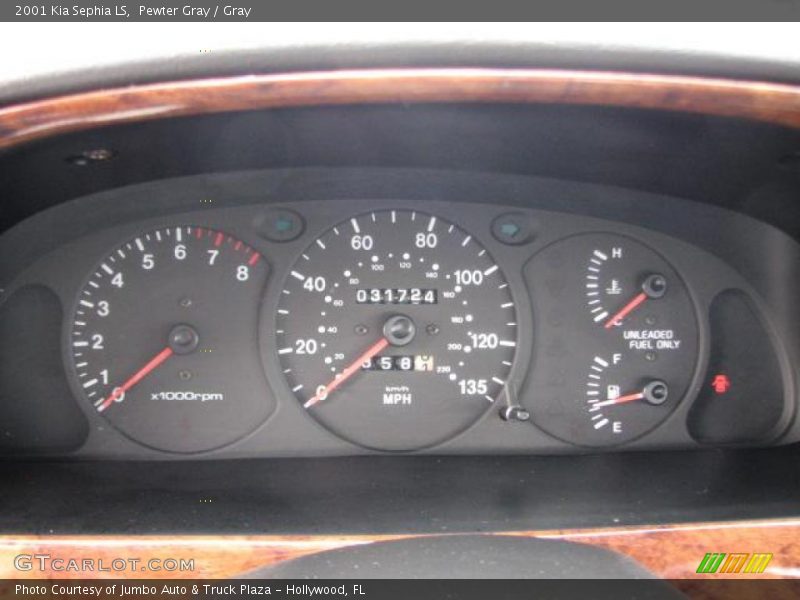 Pewter Gray / Gray 2001 Kia Sephia LS