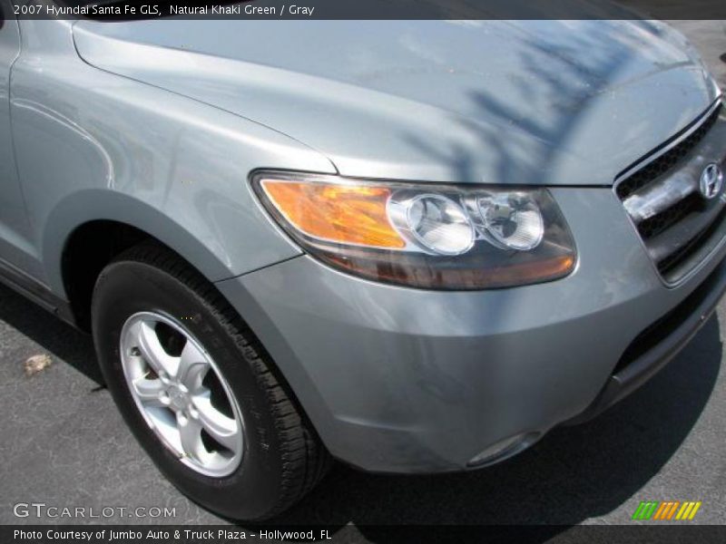 Natural Khaki Green / Gray 2007 Hyundai Santa Fe GLS