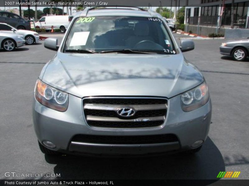 Natural Khaki Green / Gray 2007 Hyundai Santa Fe GLS