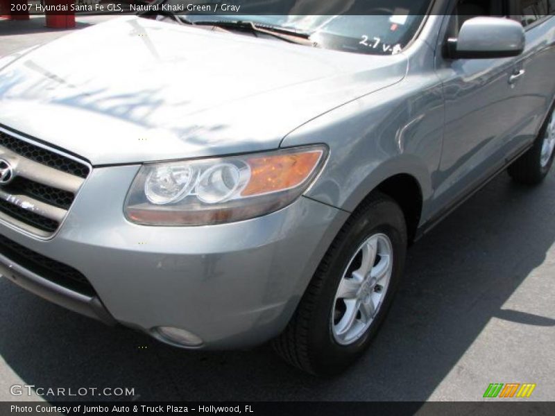 Natural Khaki Green / Gray 2007 Hyundai Santa Fe GLS