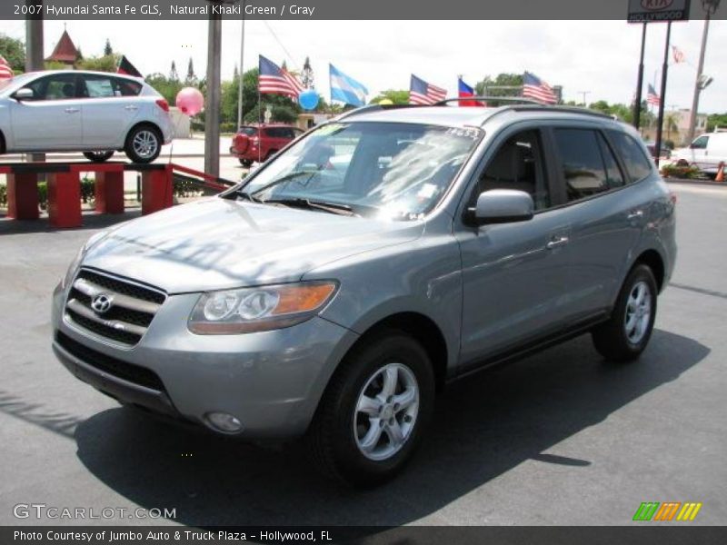 Natural Khaki Green / Gray 2007 Hyundai Santa Fe GLS