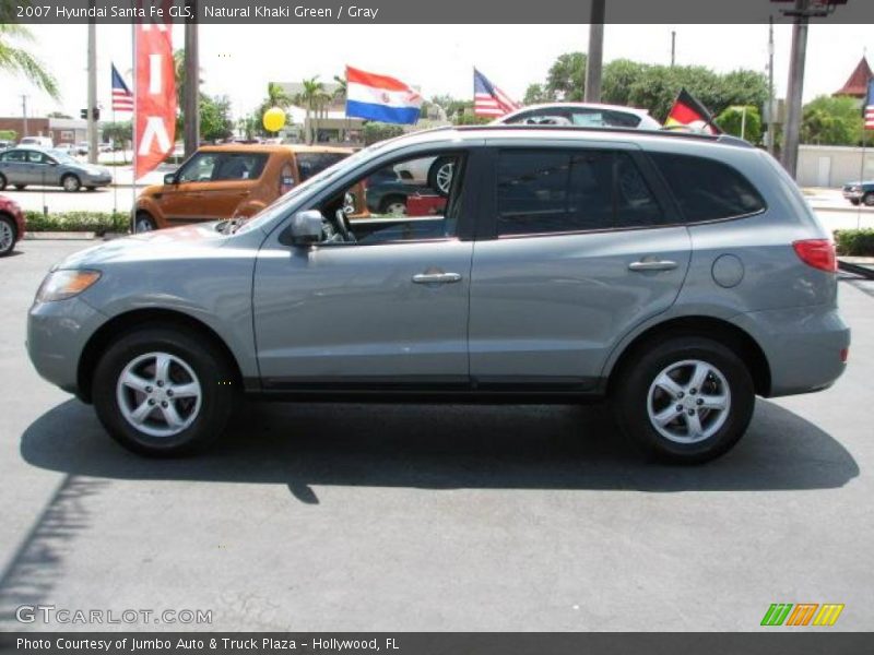 Natural Khaki Green / Gray 2007 Hyundai Santa Fe GLS