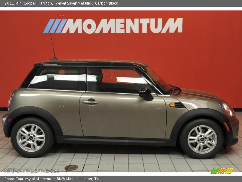 Velvet Silver Metallic / Carbon Black 2011 Mini Cooper Hardtop