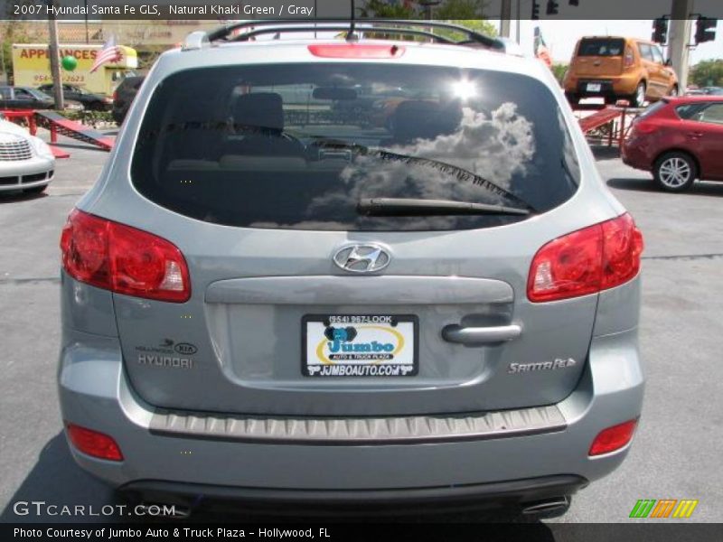 Natural Khaki Green / Gray 2007 Hyundai Santa Fe GLS