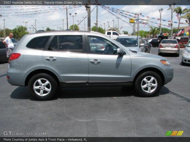 Natural Khaki Green / Gray 2007 Hyundai Santa Fe GLS