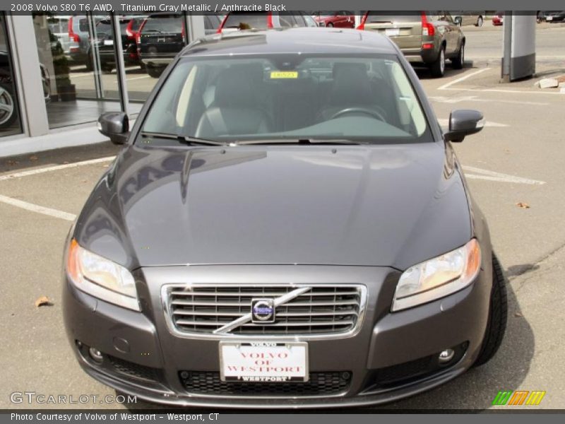 Titanium Gray Metallic / Anthracite Black 2008 Volvo S80 T6 AWD