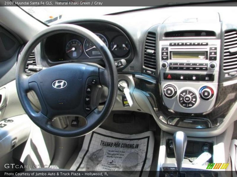Natural Khaki Green / Gray 2007 Hyundai Santa Fe GLS