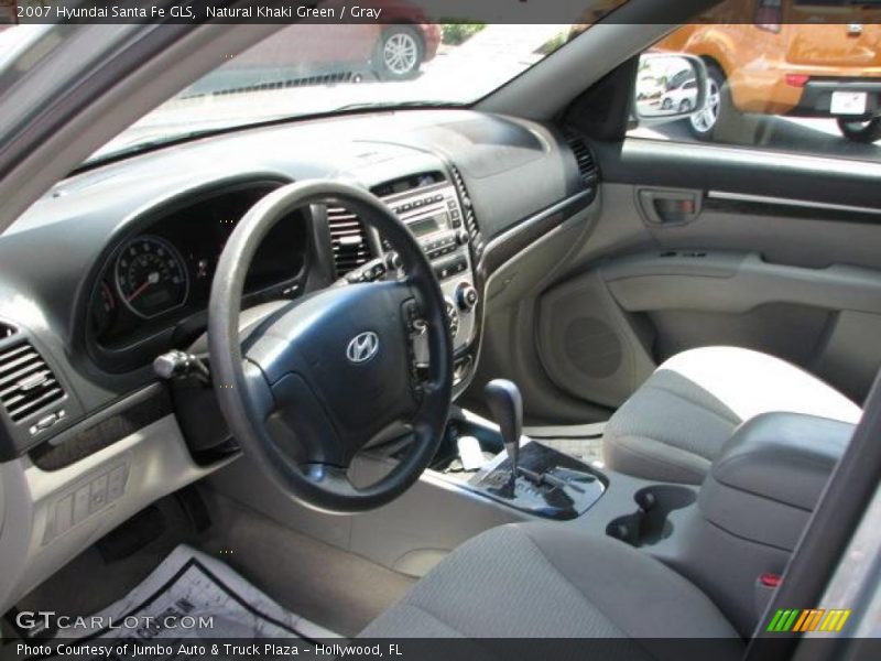 Natural Khaki Green / Gray 2007 Hyundai Santa Fe GLS