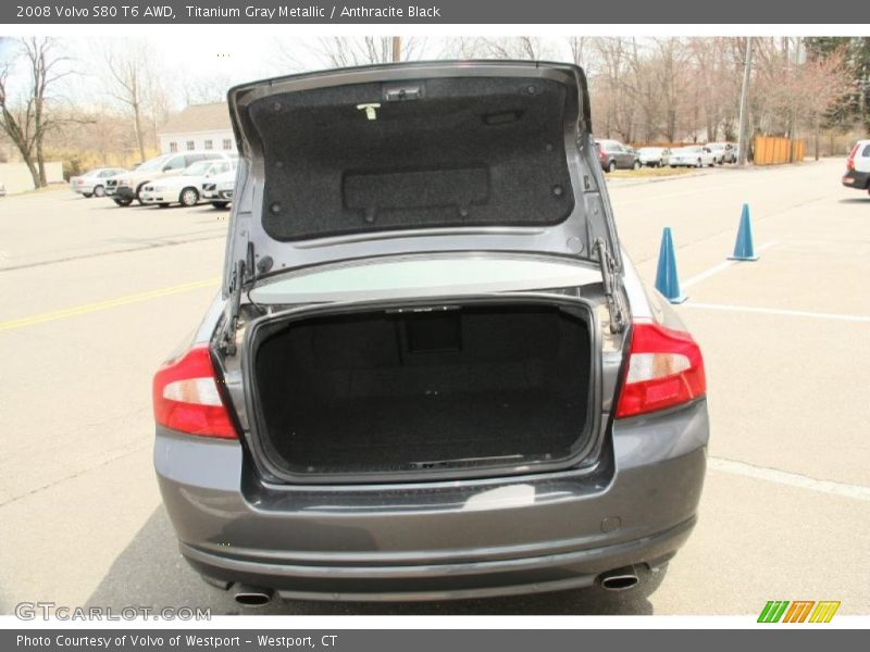 Titanium Gray Metallic / Anthracite Black 2008 Volvo S80 T6 AWD