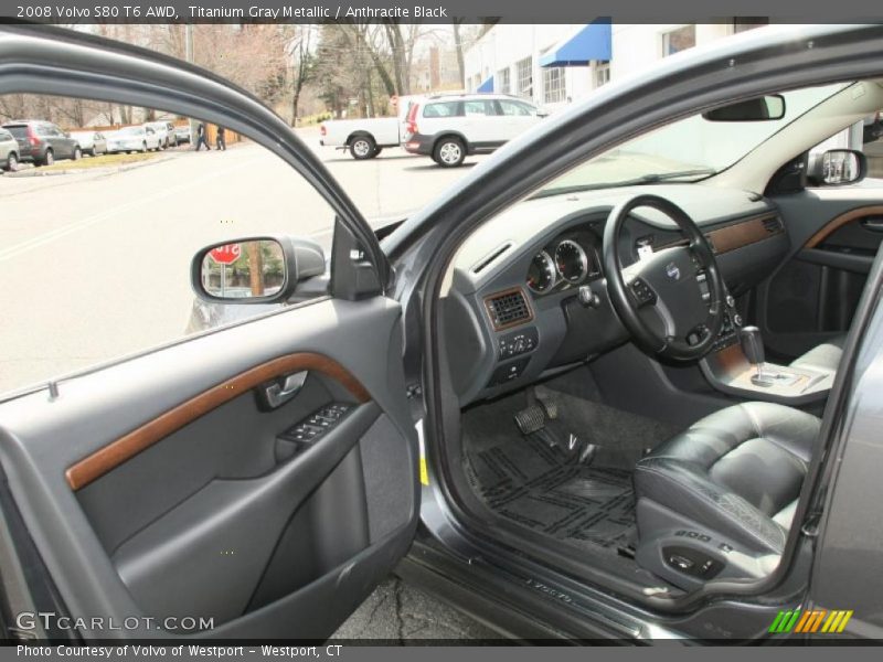 Titanium Gray Metallic / Anthracite Black 2008 Volvo S80 T6 AWD