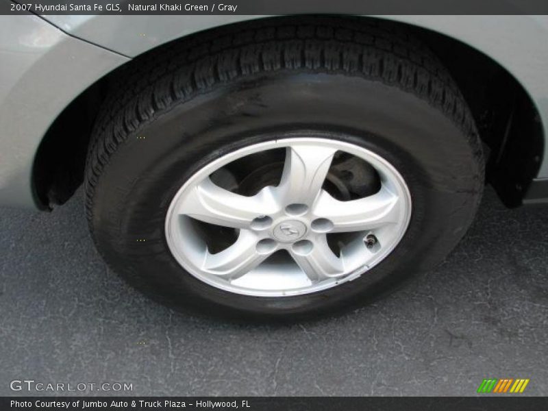 Natural Khaki Green / Gray 2007 Hyundai Santa Fe GLS