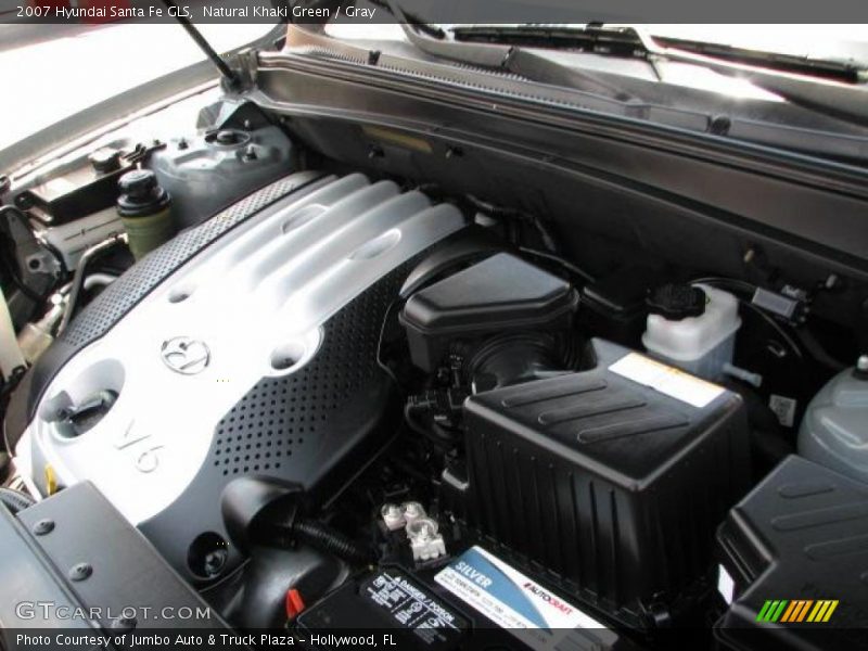 Natural Khaki Green / Gray 2007 Hyundai Santa Fe GLS