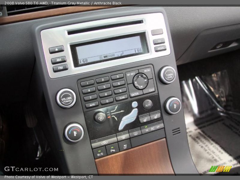 Titanium Gray Metallic / Anthracite Black 2008 Volvo S80 T6 AWD