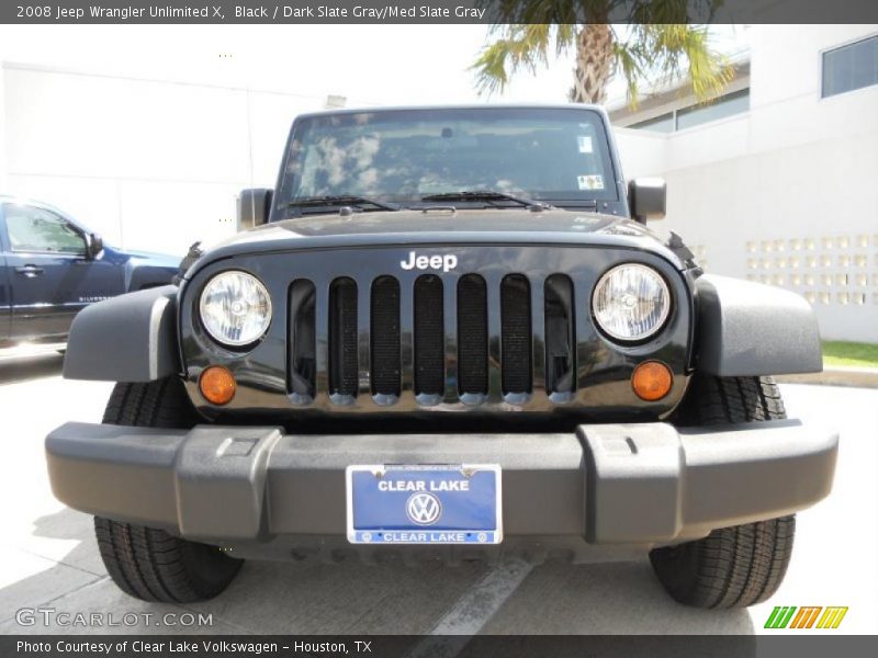Black / Dark Slate Gray/Med Slate Gray 2008 Jeep Wrangler Unlimited X