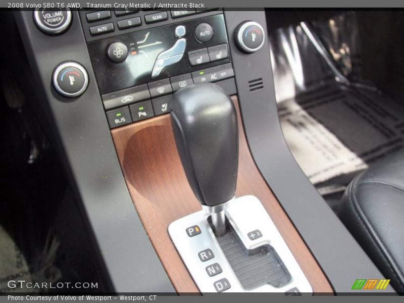 Titanium Gray Metallic / Anthracite Black 2008 Volvo S80 T6 AWD